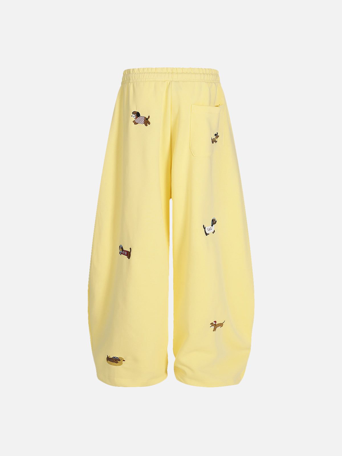 Aelfric Eden Embroidery Dog Baggy Barrel Sweatpants